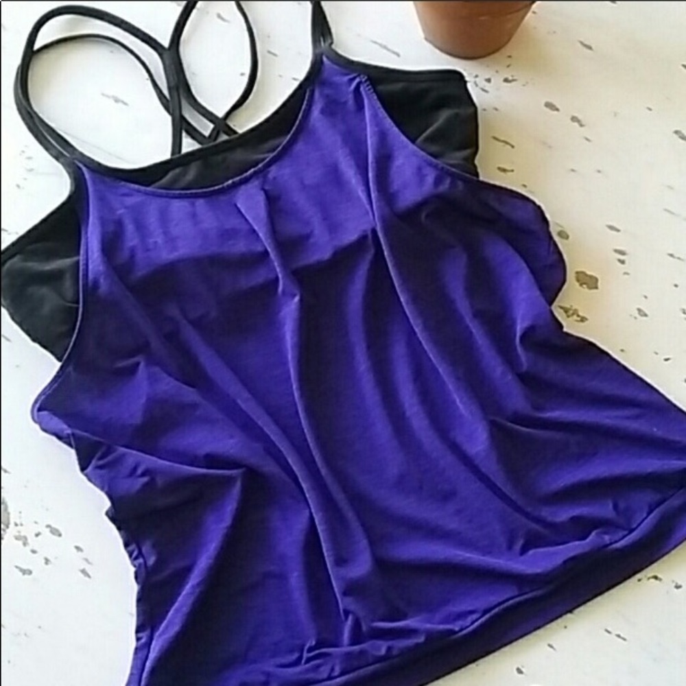Athleta Purple and Black Tank